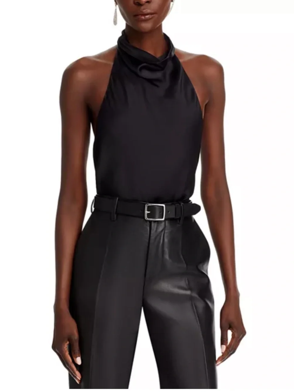 NWT Anine Bing Eliana Silk Halter Top - Picture 1 of 3